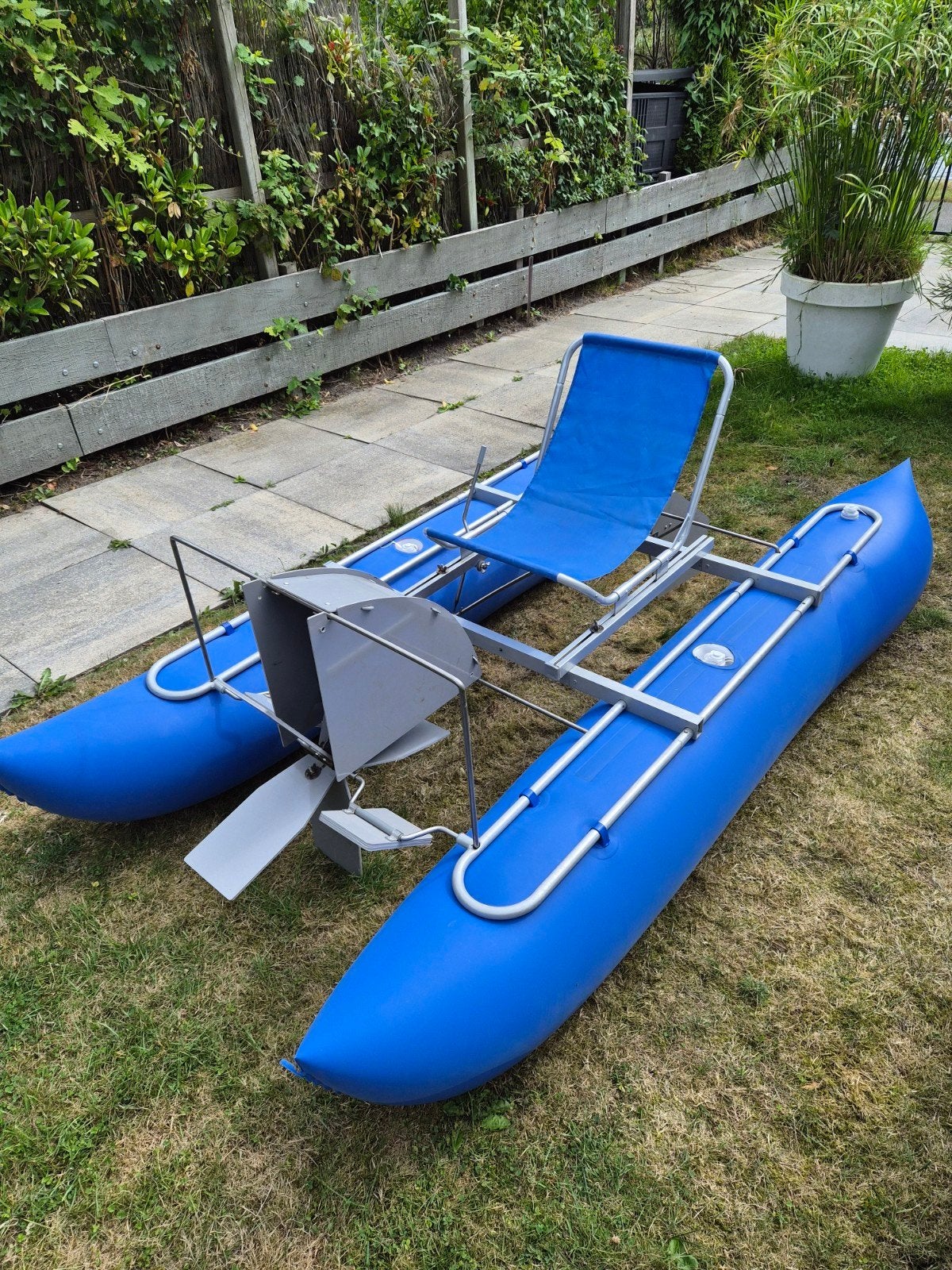 Opvouwbare waterfiets / peddelboot Orion, Ophalen
