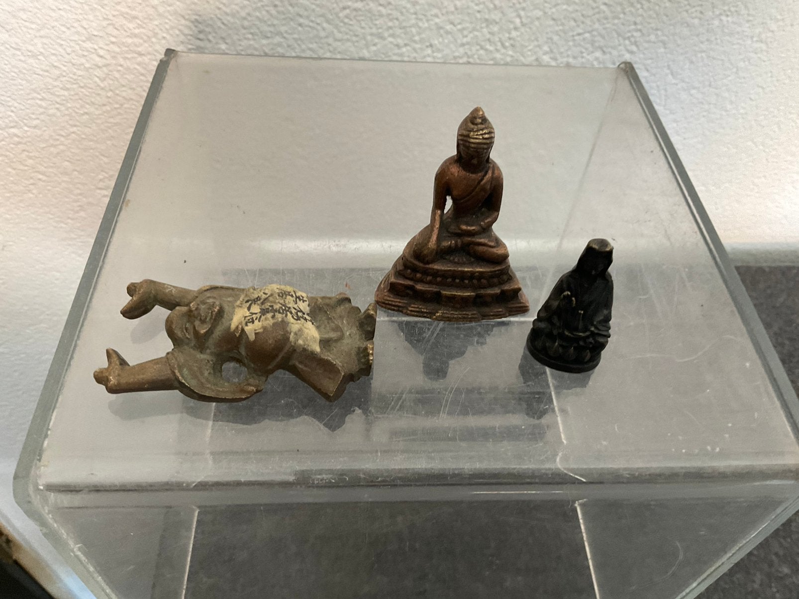 3 bronzen budha s uit mijn verzameling, Ophalen of Verzenden, Zo goed als nieuw