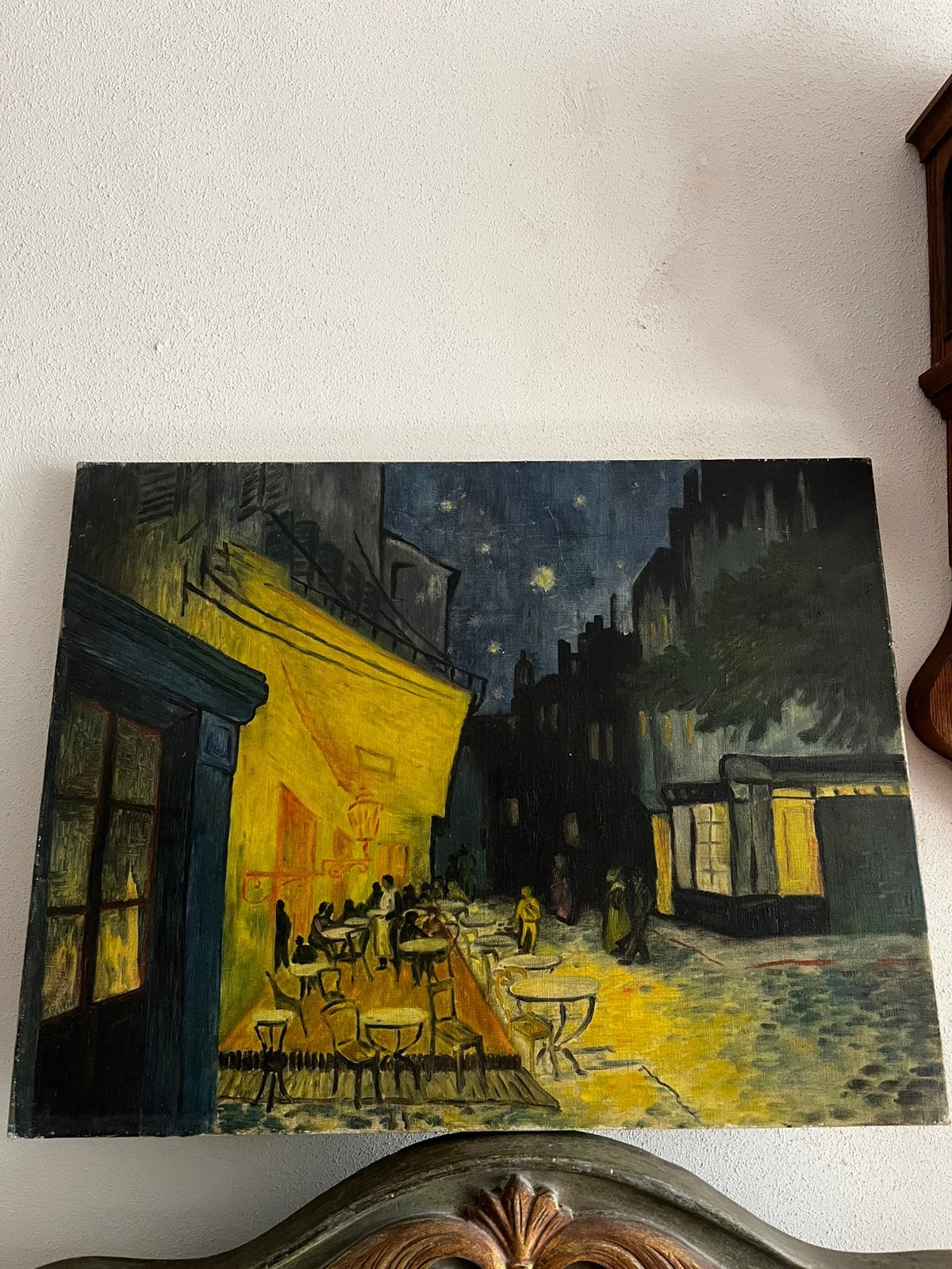 Oude goed nageschilderd schilderij van Vincent van Gogh, Doek, Impressionistisch, Ophalen of Verzenden, Handgeschilderd