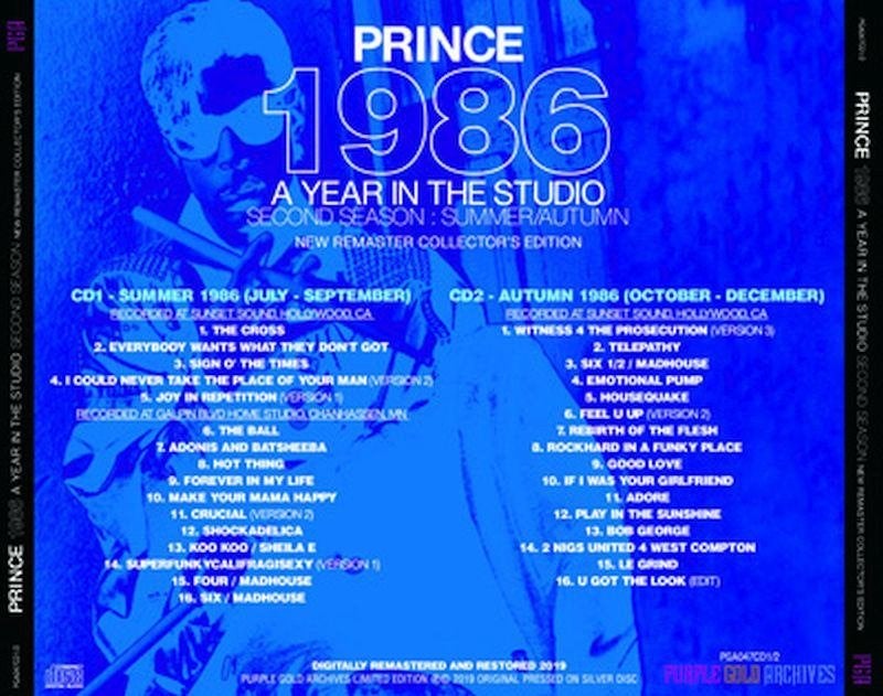 Prince - 1986 : A YEAR IN THE STUDIO / SECOND SEASON 2CD, Import, Verzenden, Pop, Nieuw in verpakking