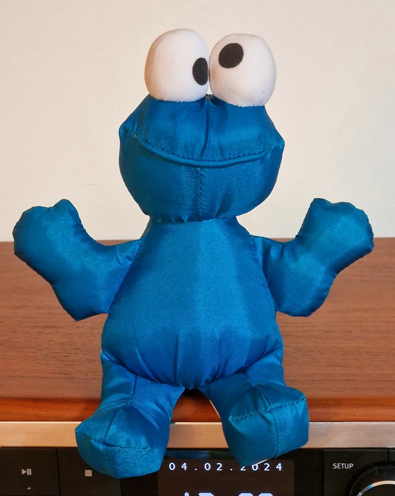 Koekie Monster Hasbro Child Dimension 1993 plushe Poppetje, Kinderen en Baby's, Overige typen, Blauw, Ophalen of Verzenden, Zo goed als nieuw
