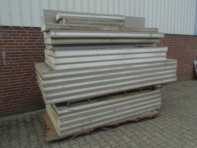 Tempex isolatiepanelen met  2 zijden staalplaat, Ophalen, Gebruikt, 15 m² of meer, Muurisolatie
