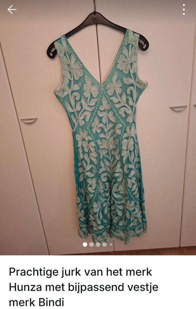 Jurk merk Hunza maat xxl, Kleding | Dames, Jurken, Maat 46/48 (XL) of groter, Ophalen of Verzenden, Zo goed als nieuw, Knielengte