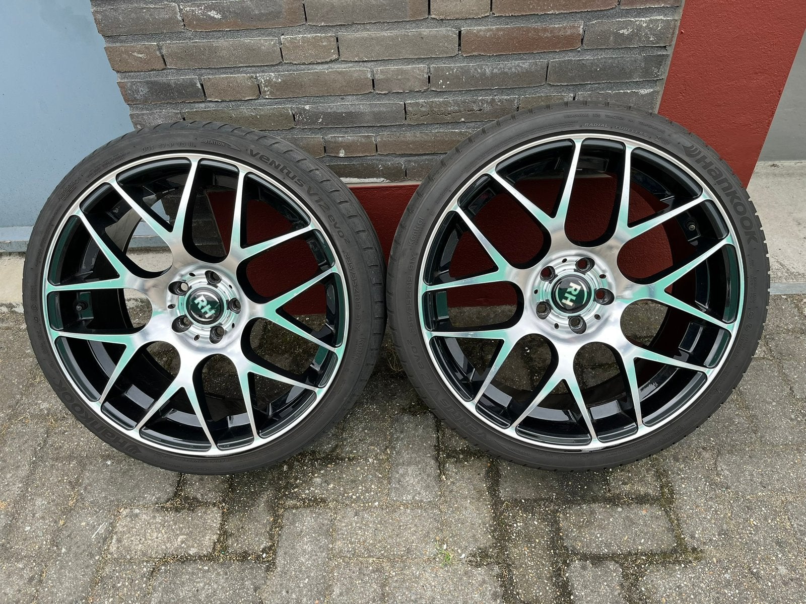 RH velgen 5x108 8,5Jx19 ET 45 met Hankook banden 235/35/19, Gebruikt, Banden en Velgen, 235 mm, Personenwagen