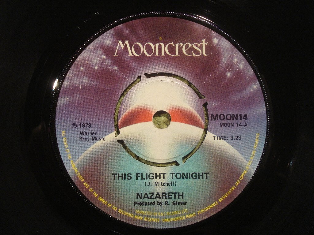 Nazareth 7" Vinyl Single: ‘This flight tonight’ (UK), Ophalen of Verzenden, Zo goed als nieuw, 7 inch, Rock en Metal