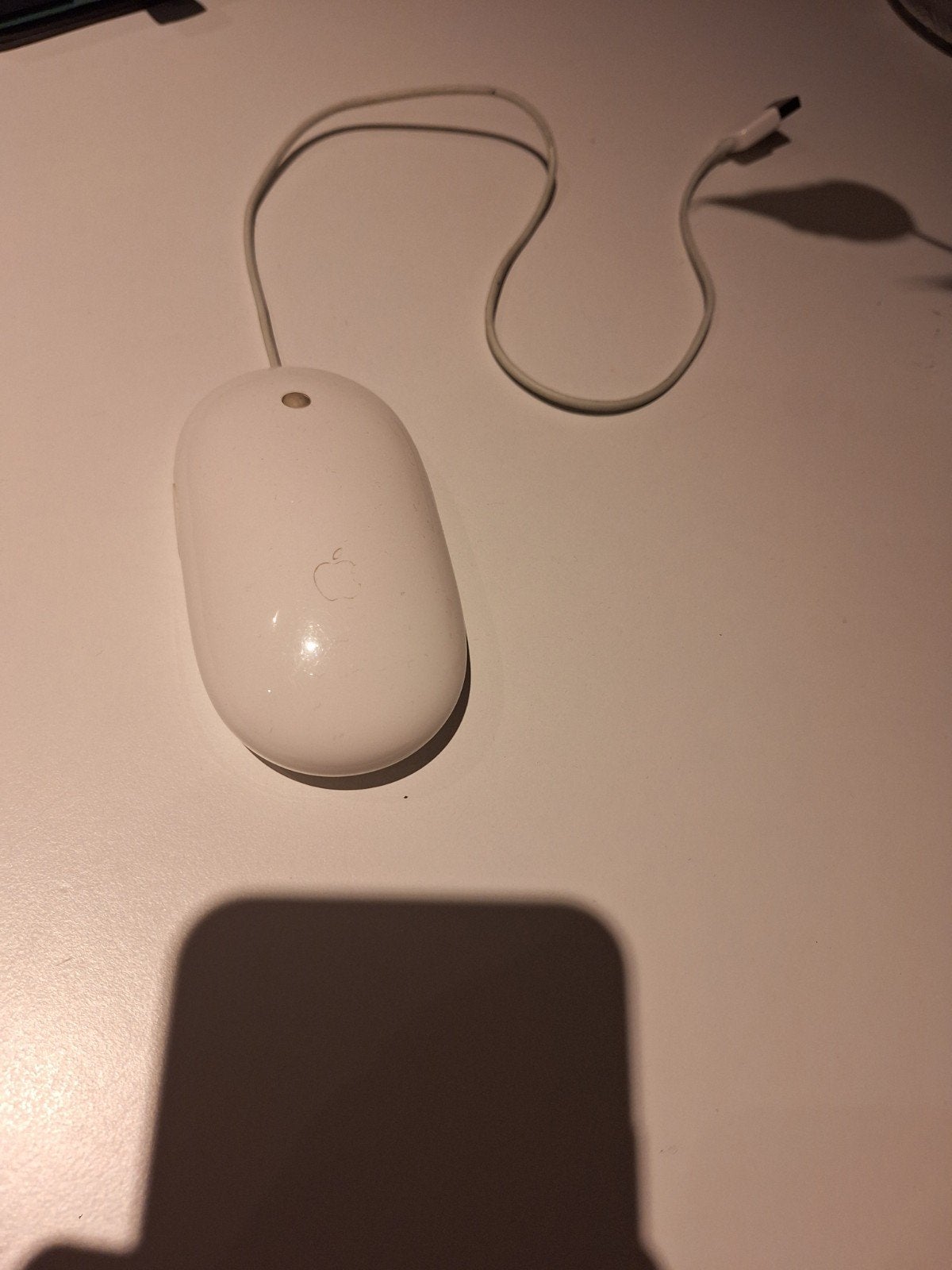 Apple USB Muis - Bedraad - Wit, Computers en Software, Muis, Ophalen of Verzenden, Zo goed als nieuw, Apple