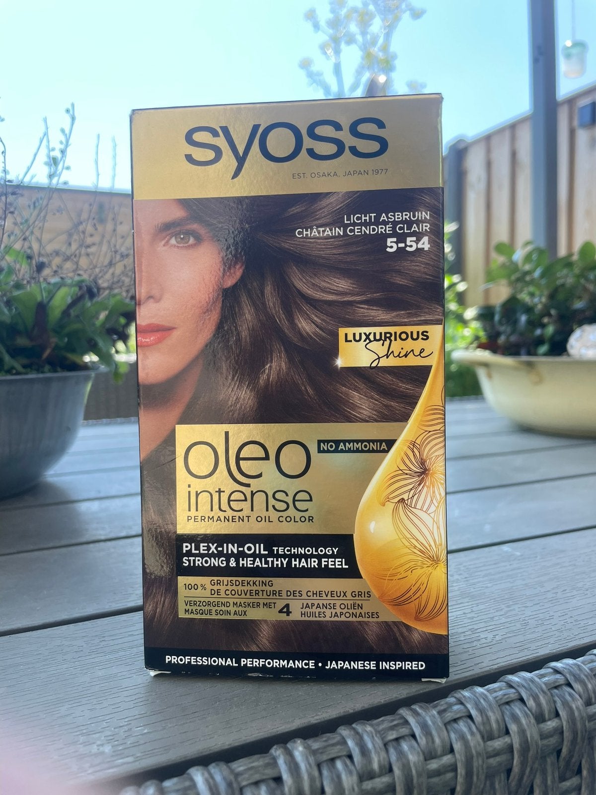 Syoss oleo intense permanente oil color 5-54 licht as bruin, Ophalen of Verzenden, Nieuw, Overige typen