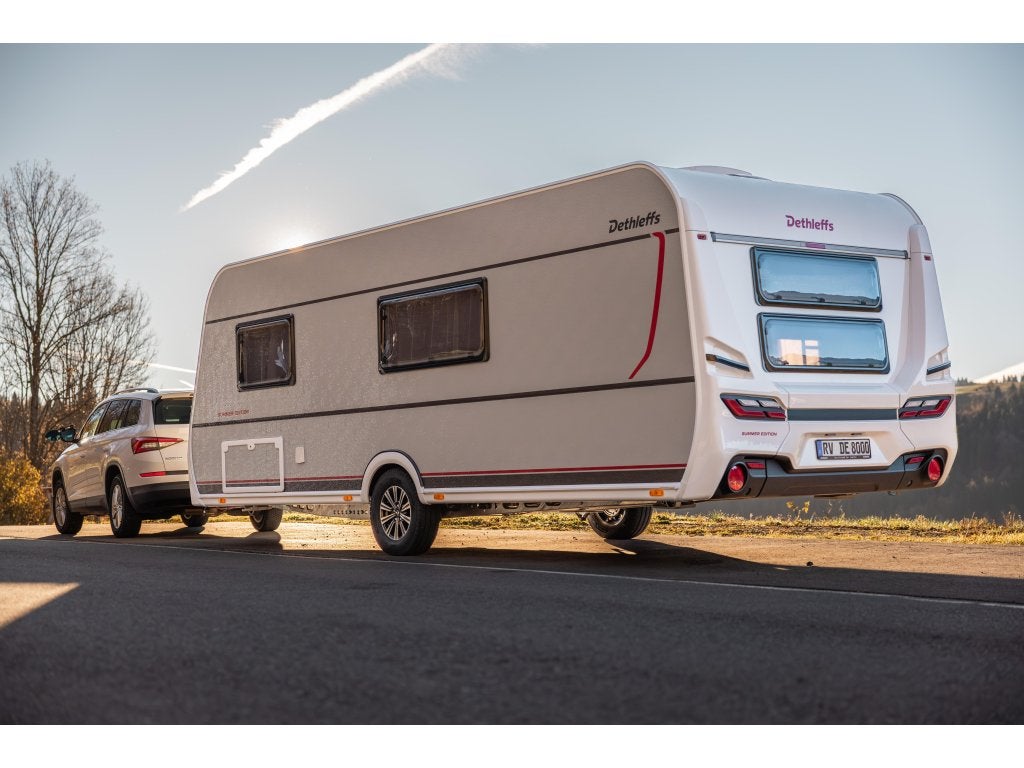 Dethleffs Summer Edition 560 FMK Stapelbed,Dakairco,, Rondzit, Bedrijf, Dwars-stapelbed, Dethleffs