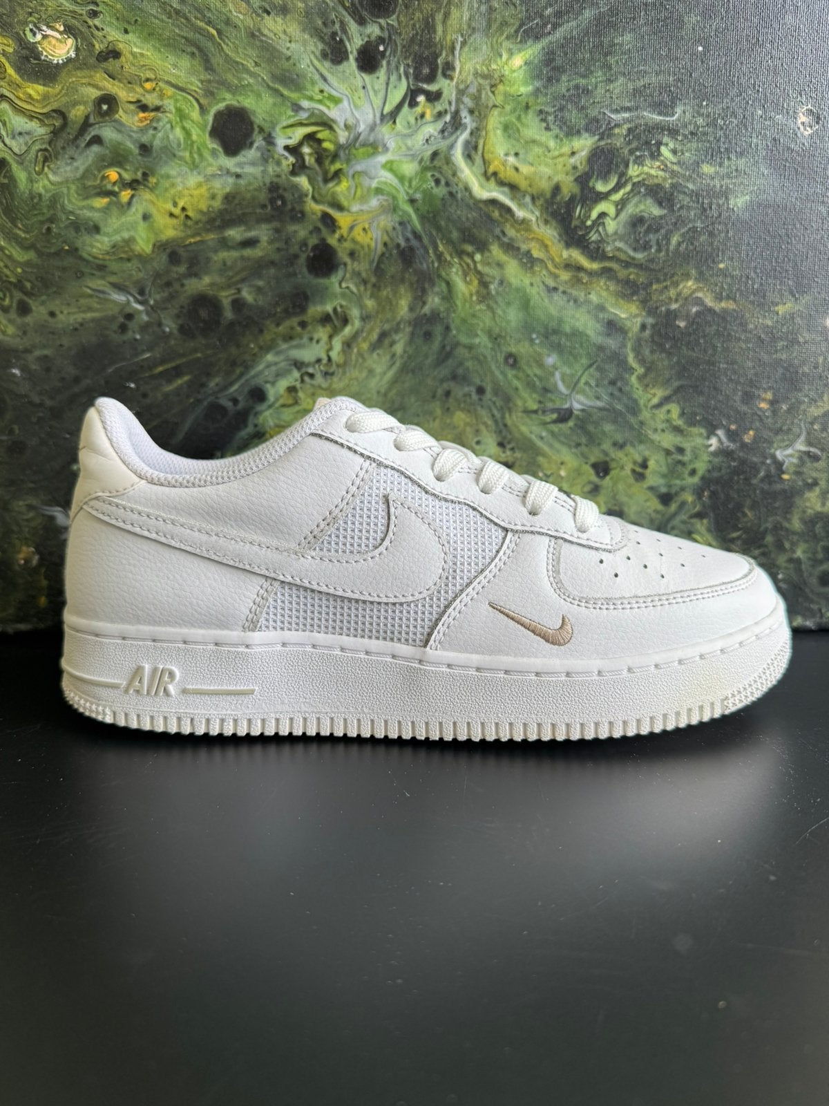 Nike air force 1, echt leer, maat 37,5, Ophalen of Verzenden, Zo goed als nieuw, Wit, Sneakers of Gympen