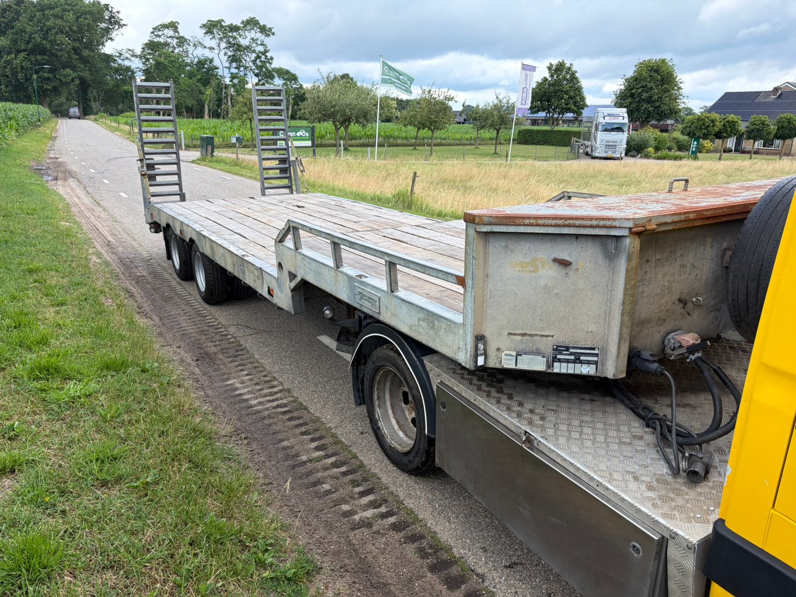 Veldhuizen be trailer oplegger 10 tons, Ophalen of Verzenden, Zo goed als nieuw