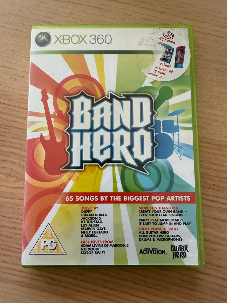 Band Hero Xbox 360 - Muziekgame met 65 popsongs, Muziek, Gebruikt, Eén computer, Ophalen of Verzenden