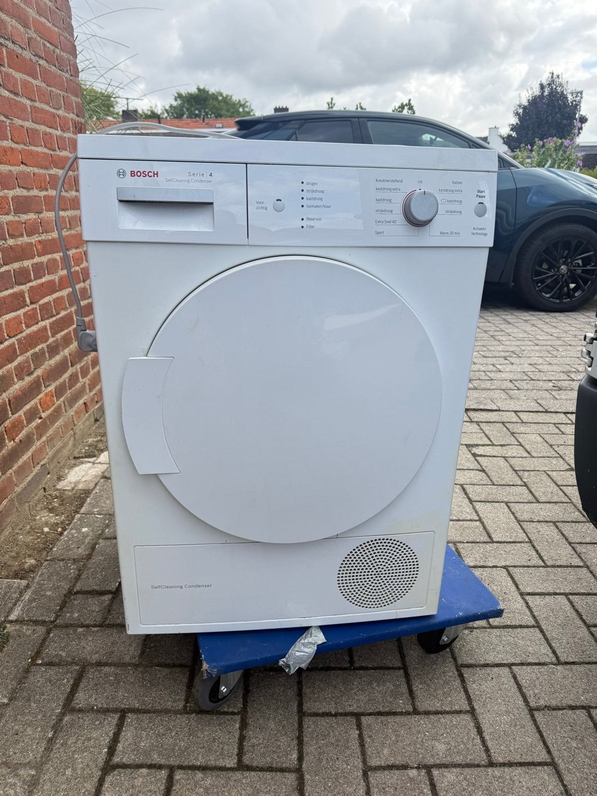 Bosch Serie 4 WTW84162NL Condensdroger - Zelfreinigend, Ophalen, Gebruikt, 8 tot 10 kg, 85 tot 90 cm