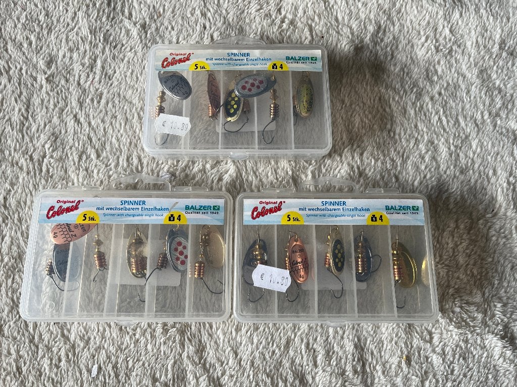 adv 204 / NIEUW 3 mixdoosjes kunstaas BALZER, Watersport en Boten, Ophalen of Verzenden, Nieuw, Overige typen