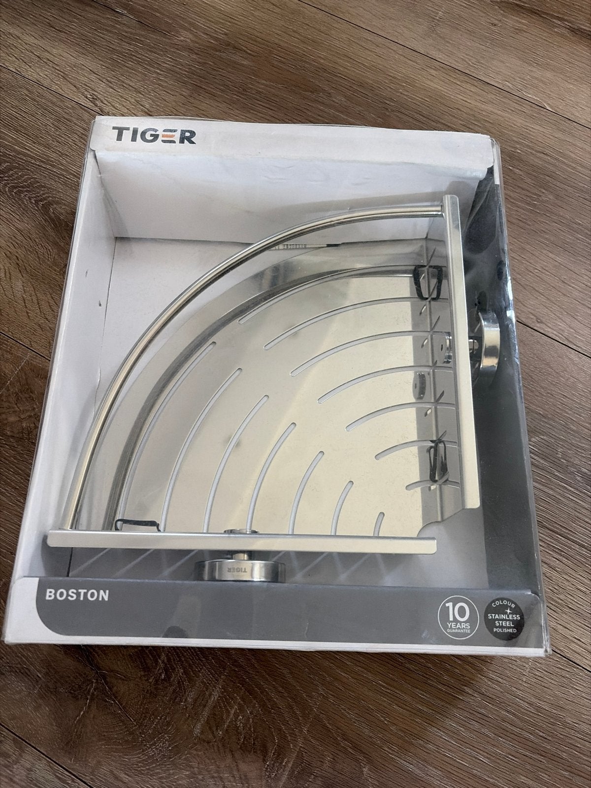 Tiger Boston gepolijst doucherek - Nieuw in doos, Overige merken, Nieuw, Ophalen of Verzenden, Douche-accessoire