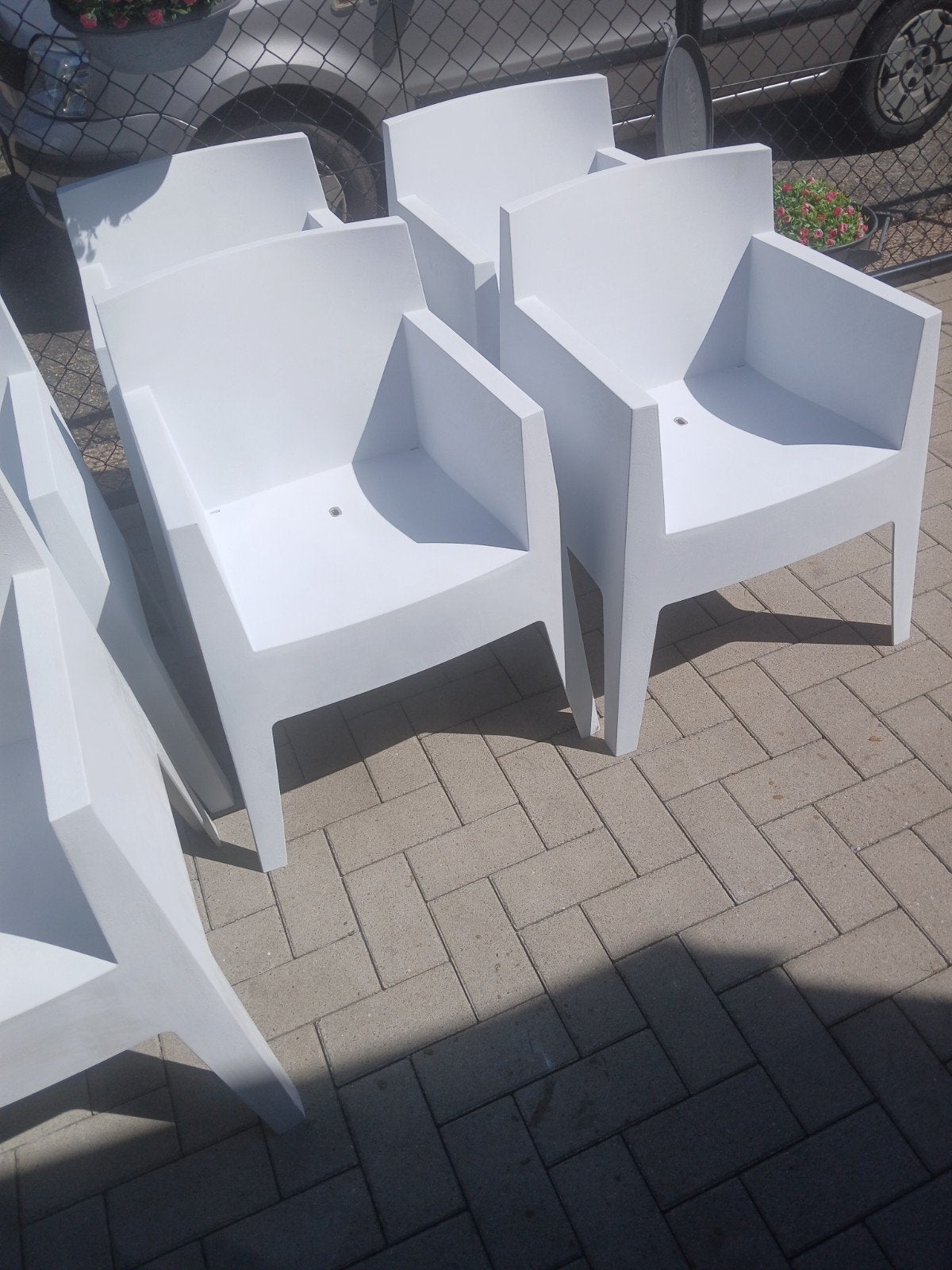 4 Philip Starck tuinstoelen, Ophalen