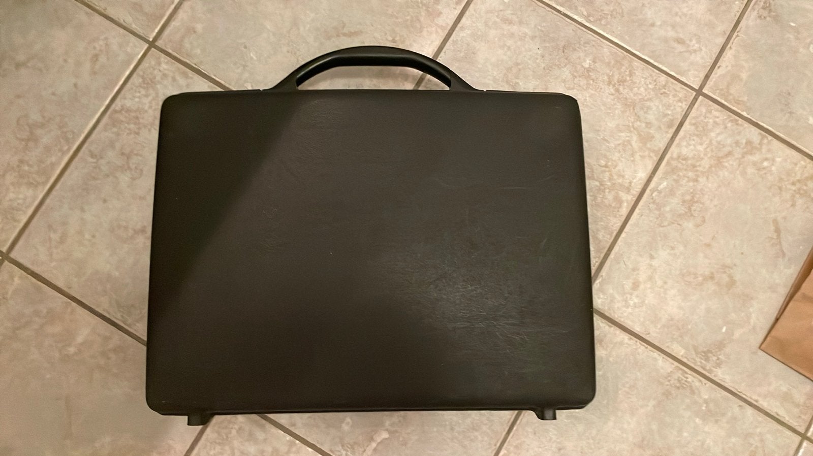 Samsonite Attachékoffer Zwart met Cijferslot, Gebruikt, 50 tot 60 cm, Hard kunststof, Slot