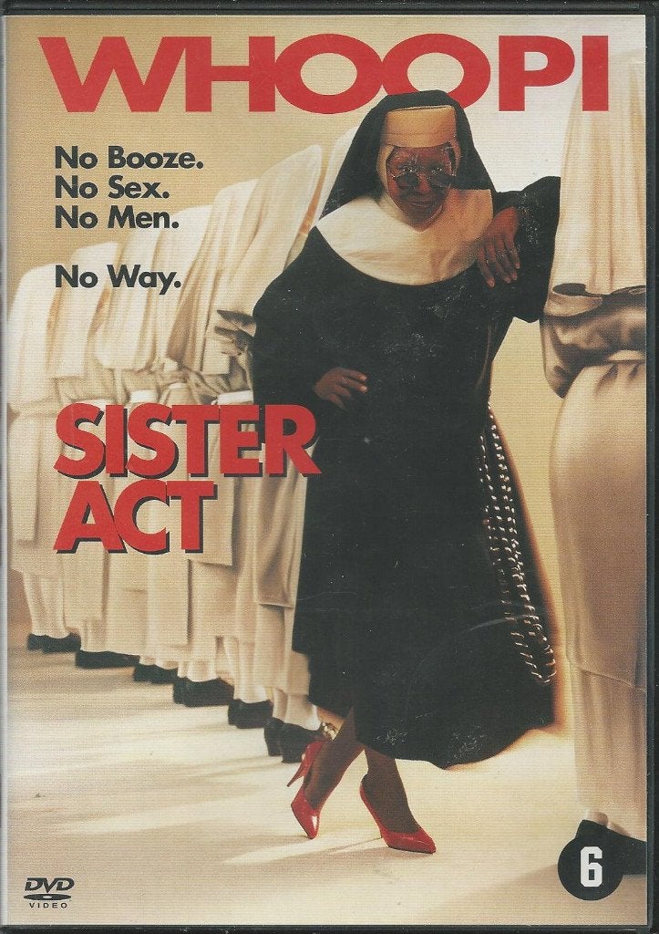 Sister act met o.a. Whoopi Goldberg, Ophalen of Verzenden, Komedie, Vanaf 6 jaar, 1980 tot 2000