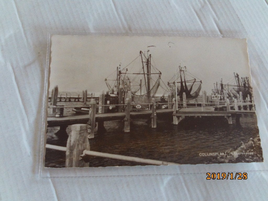 ansichtkaart colijnsplaat vissershaven, Ophalen of Verzenden, 1960 tot 1980, Gelopen, Zeeland