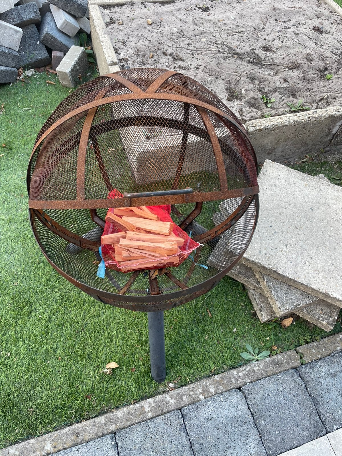 Tekoop mooie ronde vuurkorf bieden maar, Tuin en Terras, Vuurkorven, Ophalen, Gebruikt