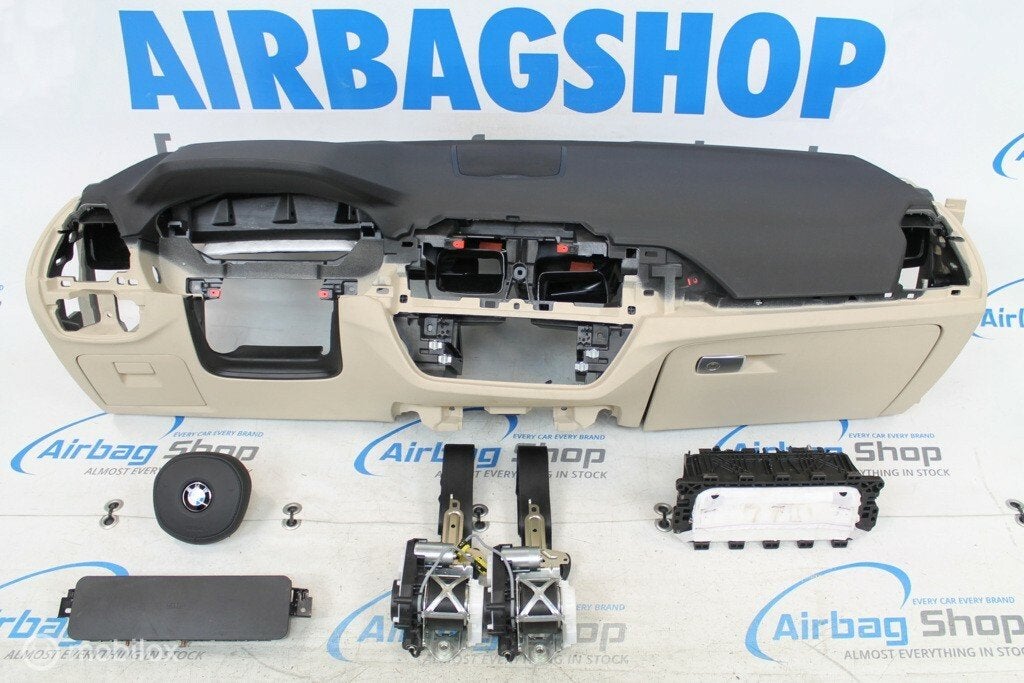 Airbag set Dashboard M zwart/beige BMW X3 G01 (2018-heden), Gebruikt, Ophalen of Verzenden