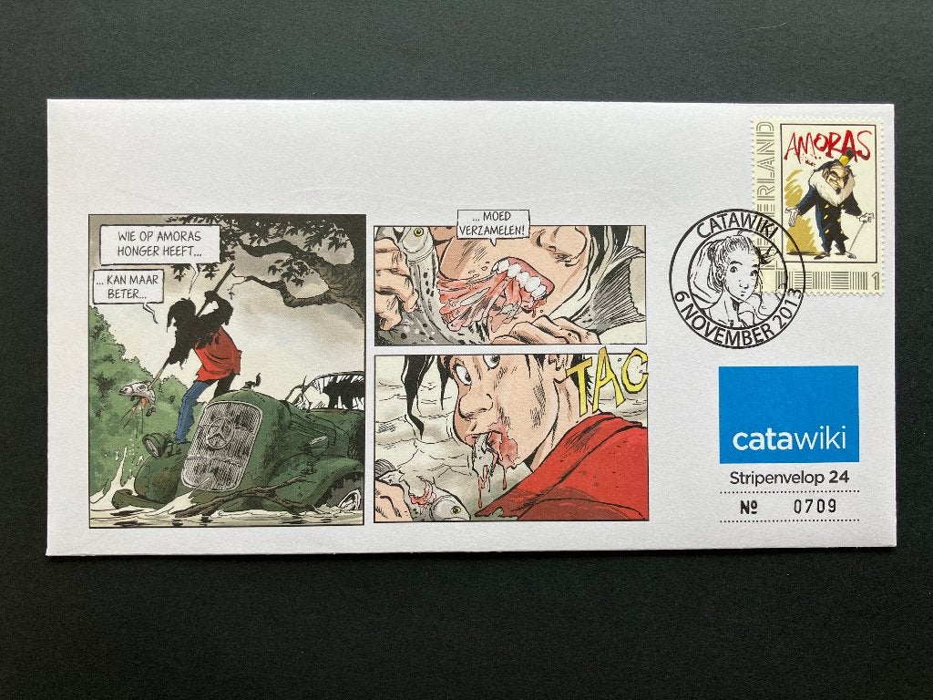 Stripenvelop Catawiki 24 - Amoras, Ophalen of Verzenden, Onbeschreven, Nederland