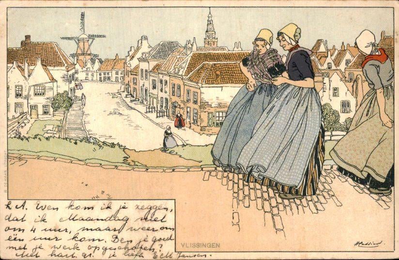 Vlissingen, Ophalen of Verzenden, Voor 1920, Gelopen, Zeeland