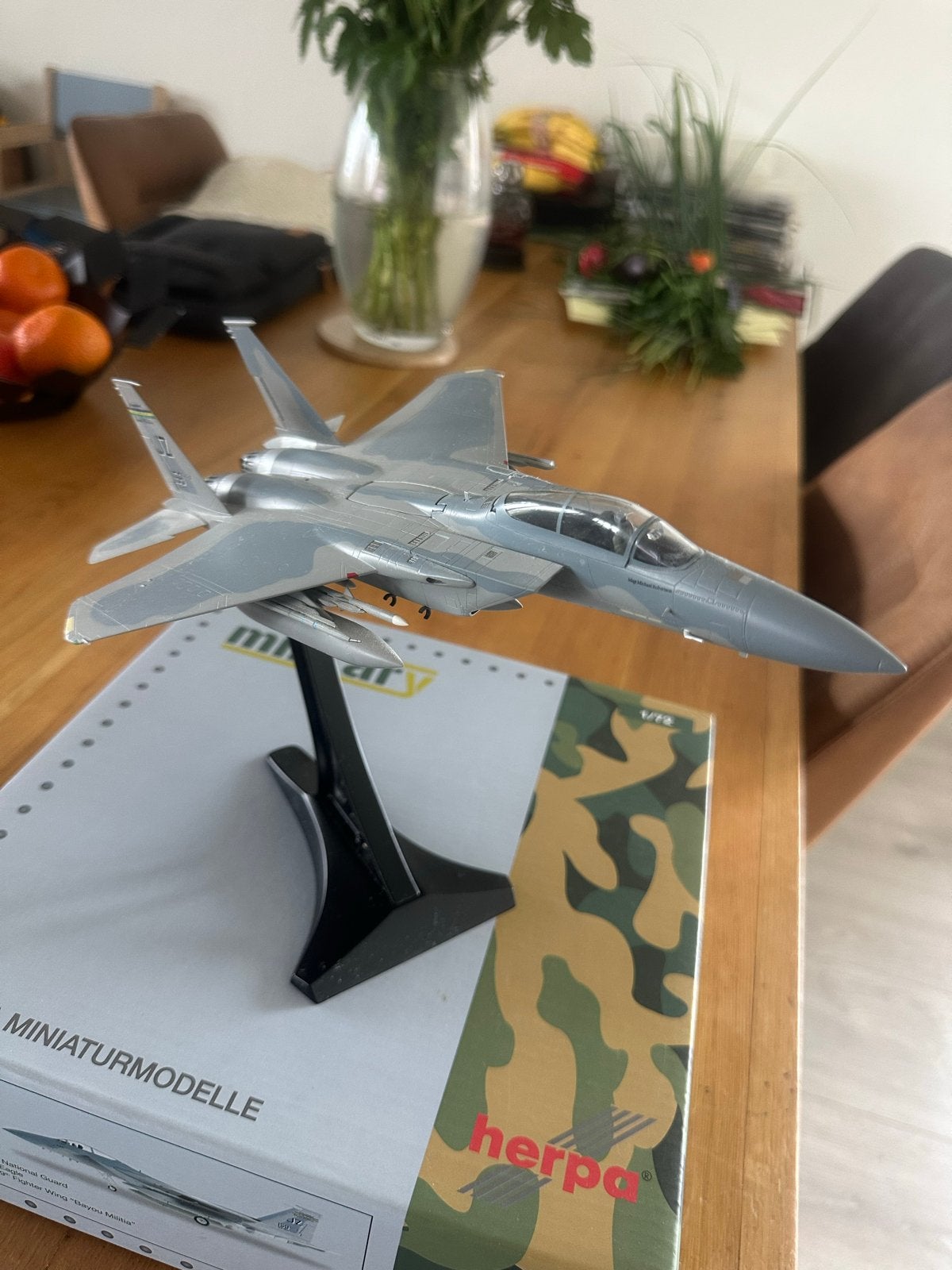 Herpa - Military F-15C Eagle 1:72 schaalmodel, Overige merken, 1:72 tot 1:144, Ophalen of Verzenden, Zo goed als nieuw