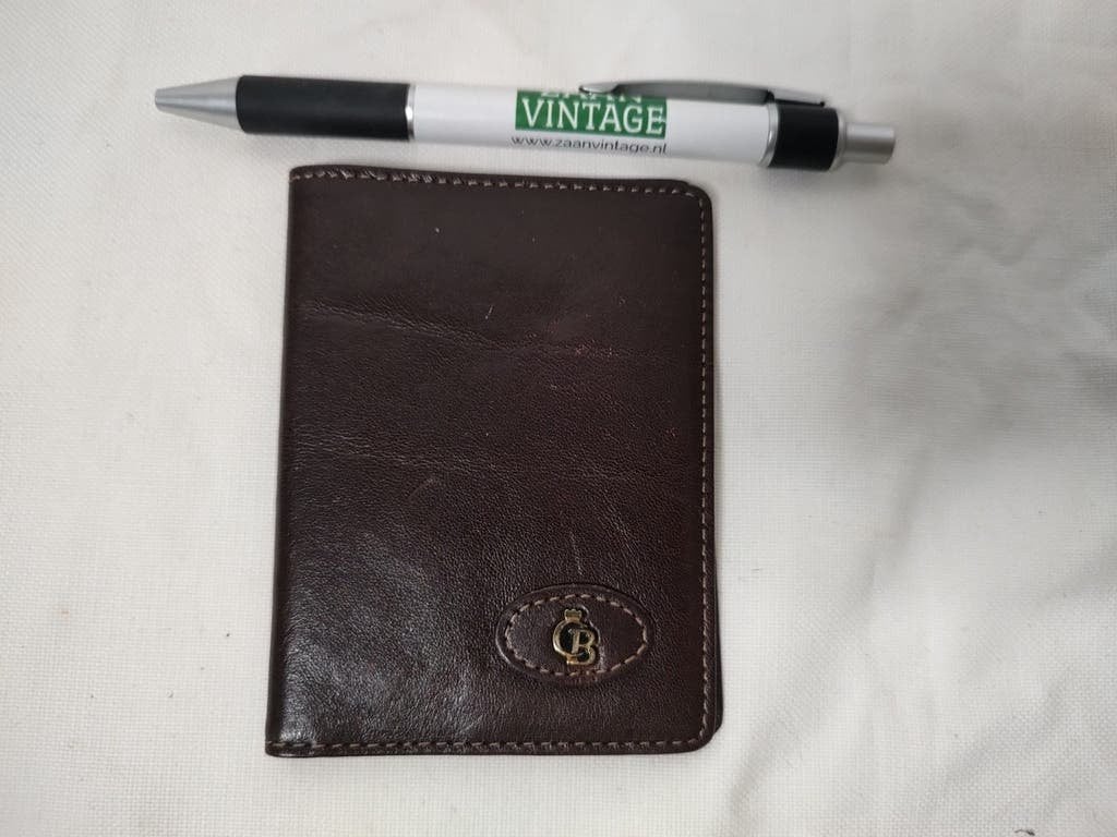 K744 Castelijn en Beerens creditcard etui voor 6 pasjes, 2 hands, Bruin, Ophalen of Verzenden, 2e hands