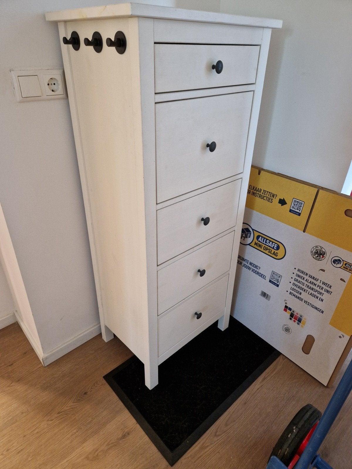 IKEA Hemnes ladekast wit met 5 lades, Huis en Inrichting, 5 laden of meer, Ophalen of Verzenden