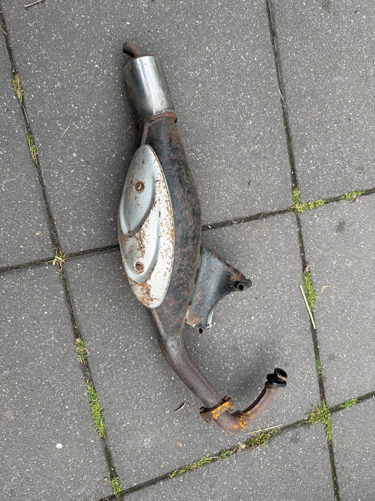 ZEER zeldzame “Piaggio Sc08” uitlaat, Ophalen of Verzenden, Zo goed als nieuw, Uitlaat, Piaggio