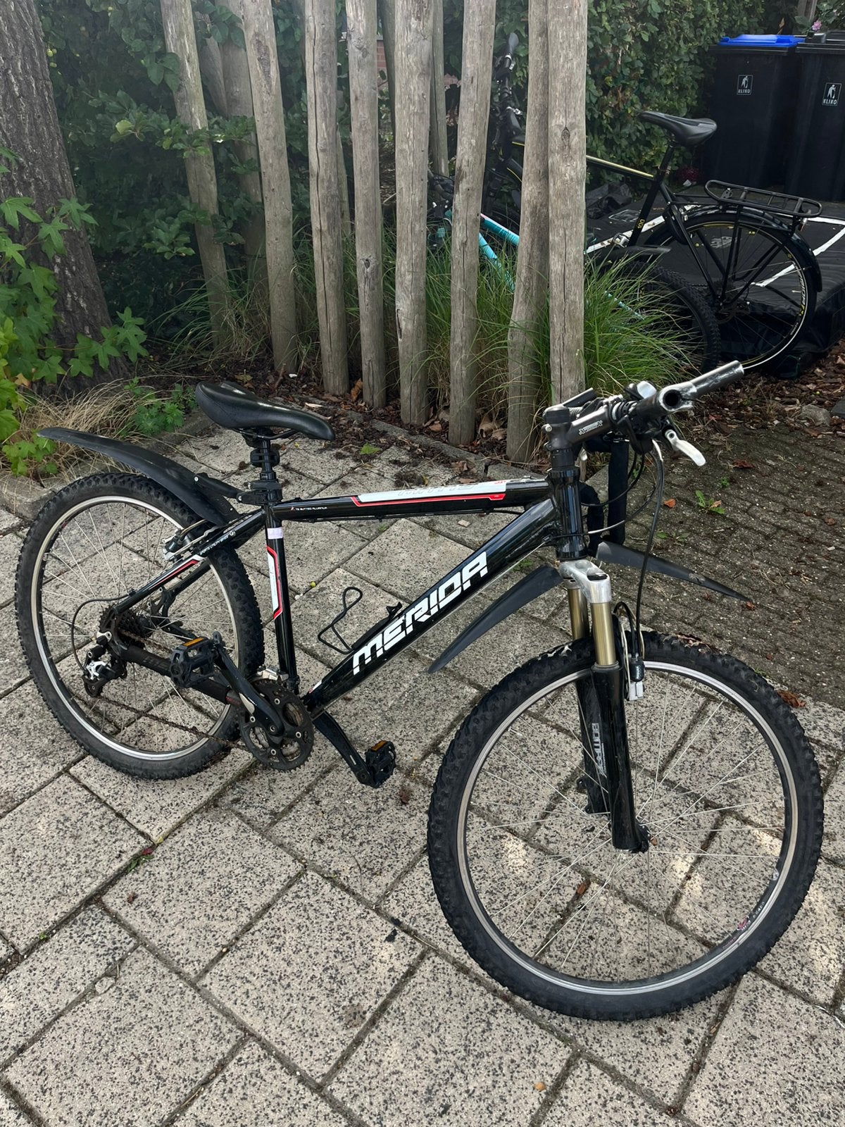Merida mountainbike MTB zwart/wit/rood(Trapt niet), Fietsen en Brommers, Fietsen | Mountainbikes en ATB, Ophalen, Gebruikt, Heren