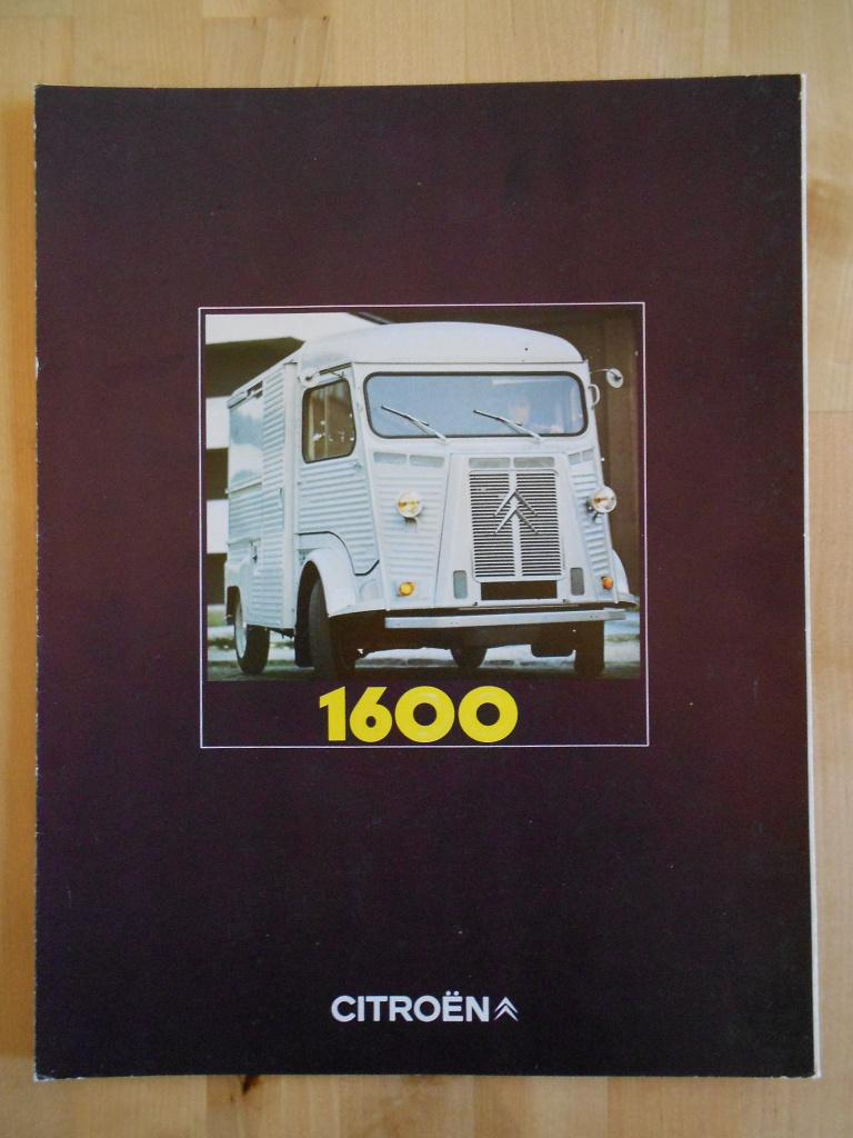 Citroen H1600 Brochure 1971 HY, Ophalen of Verzenden, Zo goed als nieuw, Citroën, Citroën