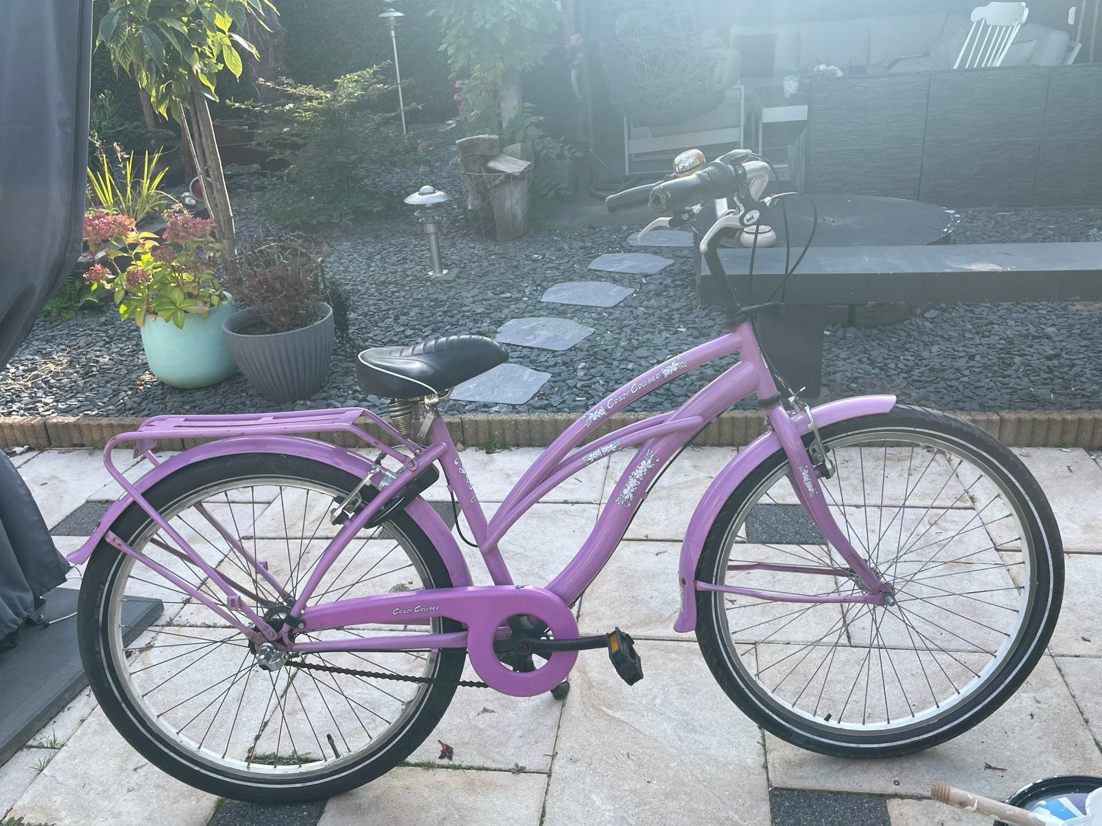 Roze meisjes fiets, Ophalen, Zo goed als nieuw, 26 inch of meer, Handrem
