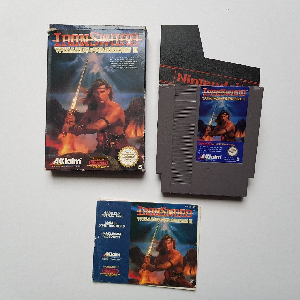 Iron Sword - Wizards & Warriors II (Boxed), Spelcomputers en Games, Avontuur en Actie, Gebruikt, 1 speler, Ophalen of Verzenden