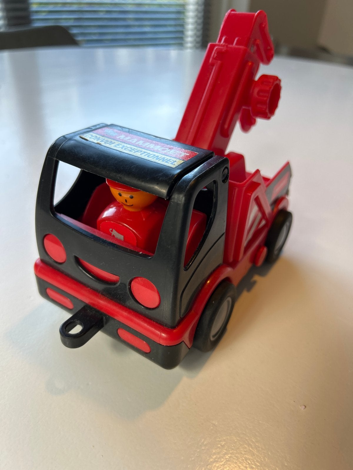 Mammoet Takelwagen Speelgoedauto met Kraan en Figuur, Ophalen of Verzenden, Gebruikt