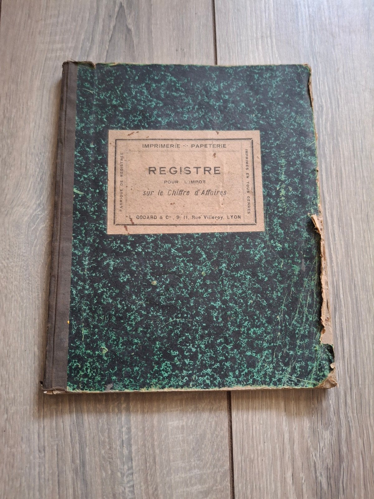 Vintage Frans Grootboek / kasboek/ Register - Jaren '20, Ophalen of Verzenden