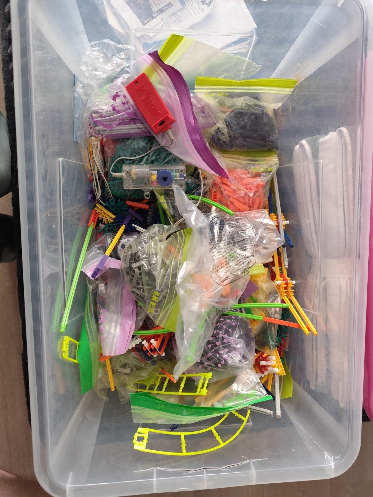 Diverse K'nex sets, waaronder het reuzenrad, Ophalen