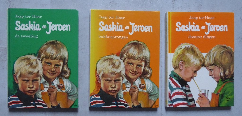 Saskia en Jeroen; 3 deeltjes, door Jaap ter Haar, Ophalen of Verzenden, Gelezen, Jaap ter Haar, Fictie algemeen