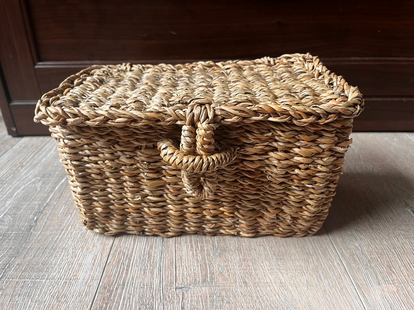 H&M Home - Kleine mand van zeegras, Mand, Ophalen of Verzenden, Zo goed als nieuw, Riet