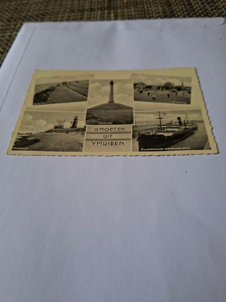 Groeten uit IJmuiden (Gelopen), Ophalen of Verzenden, 1940 tot 1960, Gelopen, Noord-Holland