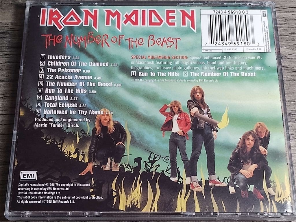 Iron Maiden - The Number Of The Beast [NIEUW], Ophalen of Verzenden, Gebruikt