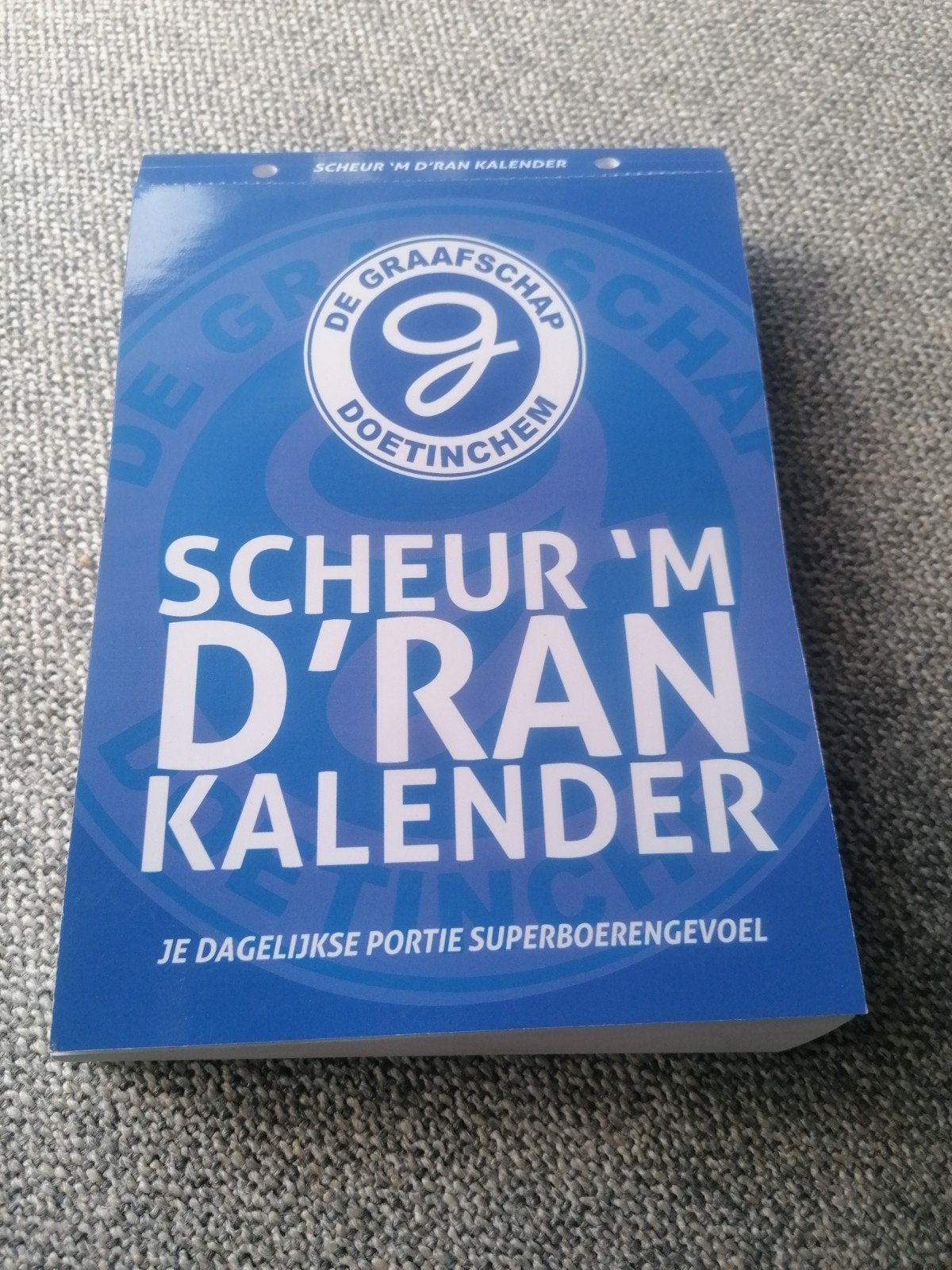 De Graafschap Scheurkalender 2022 2023 Fan D'ran Superboe, Ophalen of Verzenden, Zo goed als nieuw, Overige binnenlandse clubs