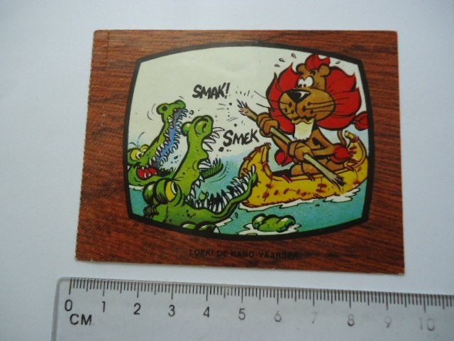 sticker oud Loeki de leeuw ster reclame kano strip nutricia, Verzamelen, Verzenden, Zo goed als nieuw, Bedrijf of Vereniging
