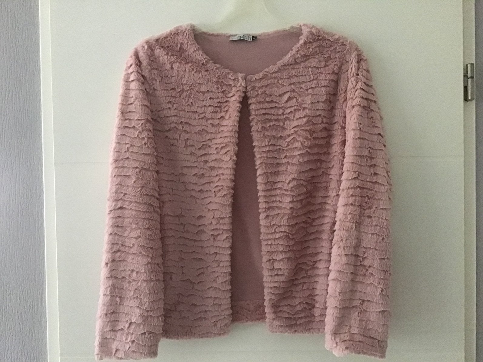 Mooi oud roze fluffy vest/jasje( Mt M), Ophalen of Verzenden, Zo goed als nieuw, Maat 38/40 (M), Roze