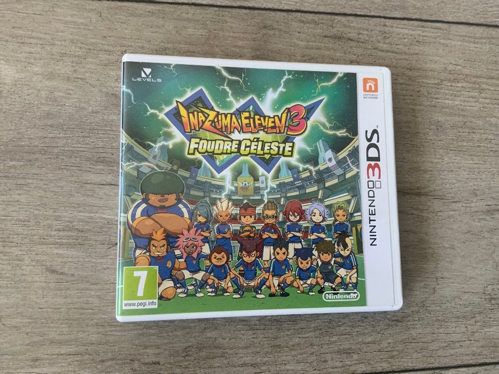 Inazuma Eleven 3 Lightning Bolt voor de Nintendo 3DS, 1 speler, Ophalen of Verzenden, Zo goed als nieuw, Role Playing Game (Rpg)