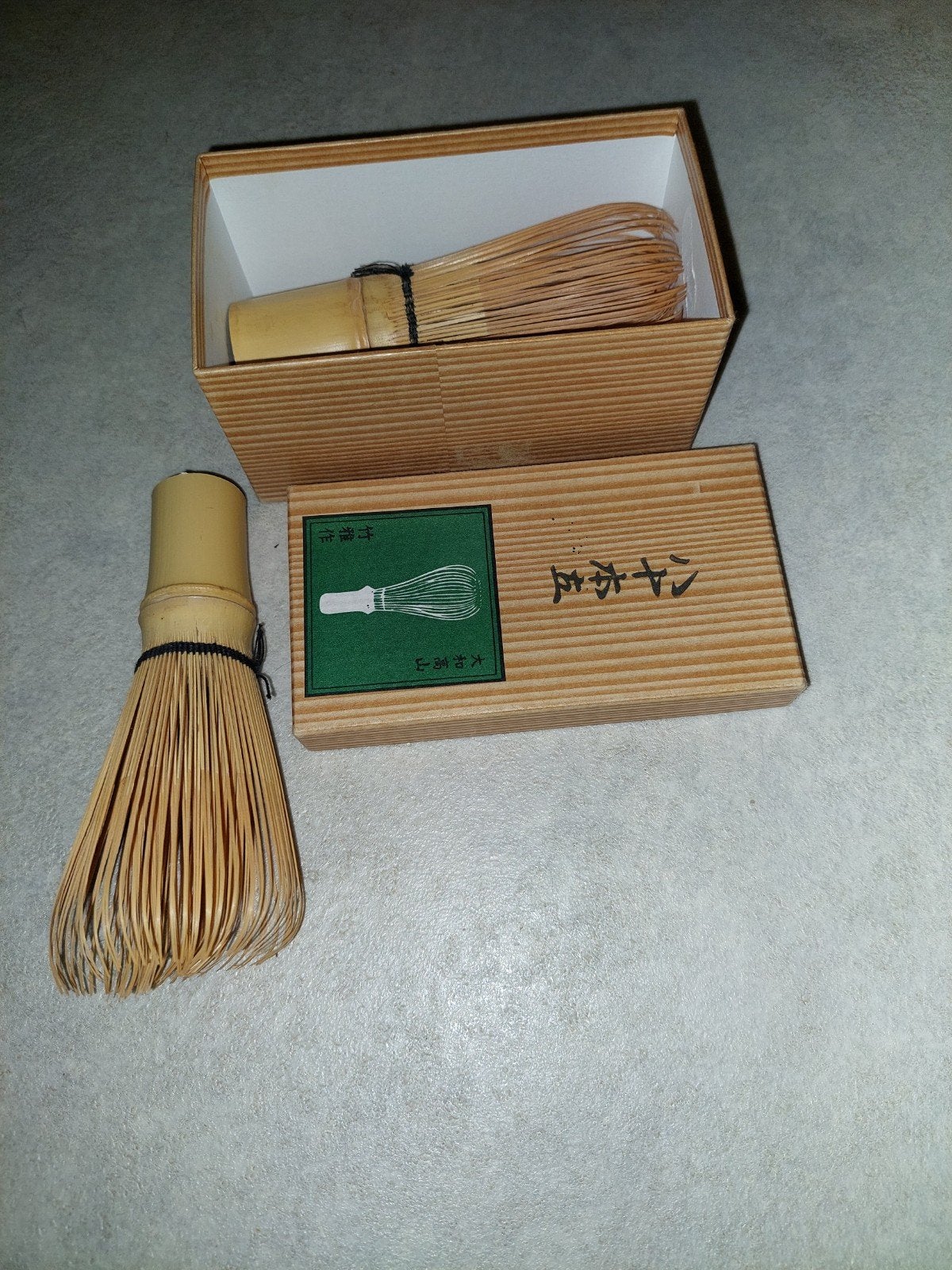 Japanse klassieke bamboe thee klopper in origineel doosje, Ophalen of Verzenden