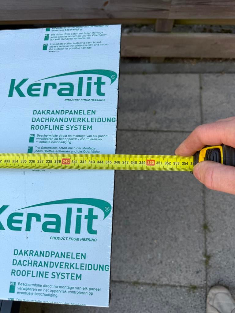 Keralit dakrand 350mm, Doe-het-zelf en Verbouw, Platen en Panelen, Ophalen of Verzenden, Zo goed als nieuw