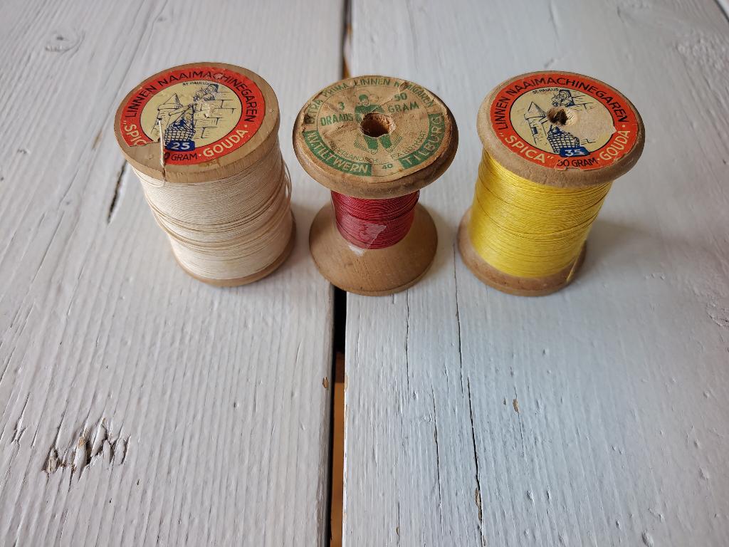 3 Mooie, grote oude klossen - brocante, Ophalen of Verzenden