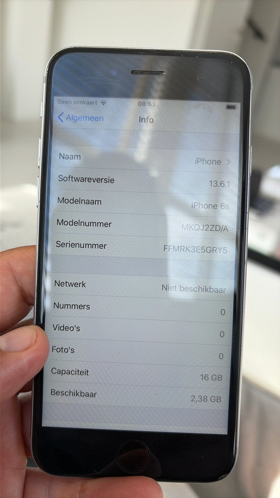 Iphone 6s, Ophalen, Zo goed als nieuw