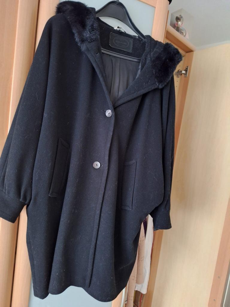 wollen damesjas, Kleding | Dames, Jassen | Winter, Ophalen of Verzenden, Gedragen, Maat 42/44 (L)